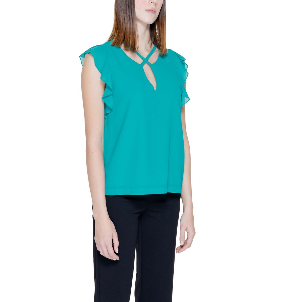 Rinascimento Green Polyester Blouse | Regal Royce