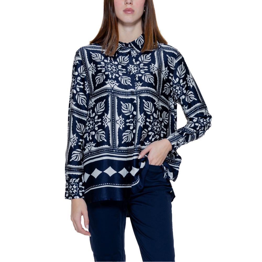 Street One Blue Viscose Blouse | Regal Royce