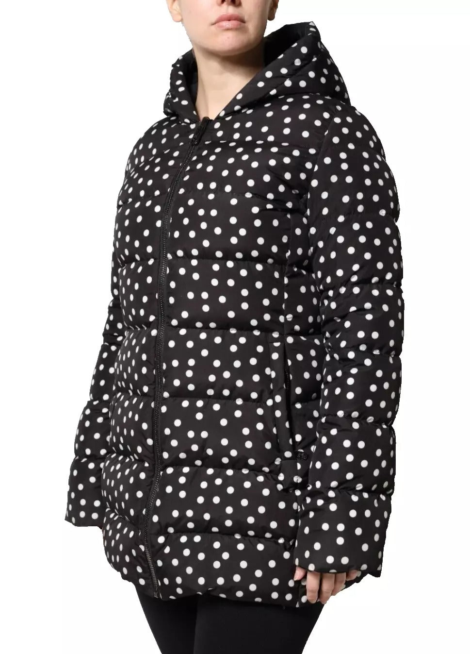 Dolce & Gabbana Black Polyester Hooded Reversible Jacket | Regal Royce