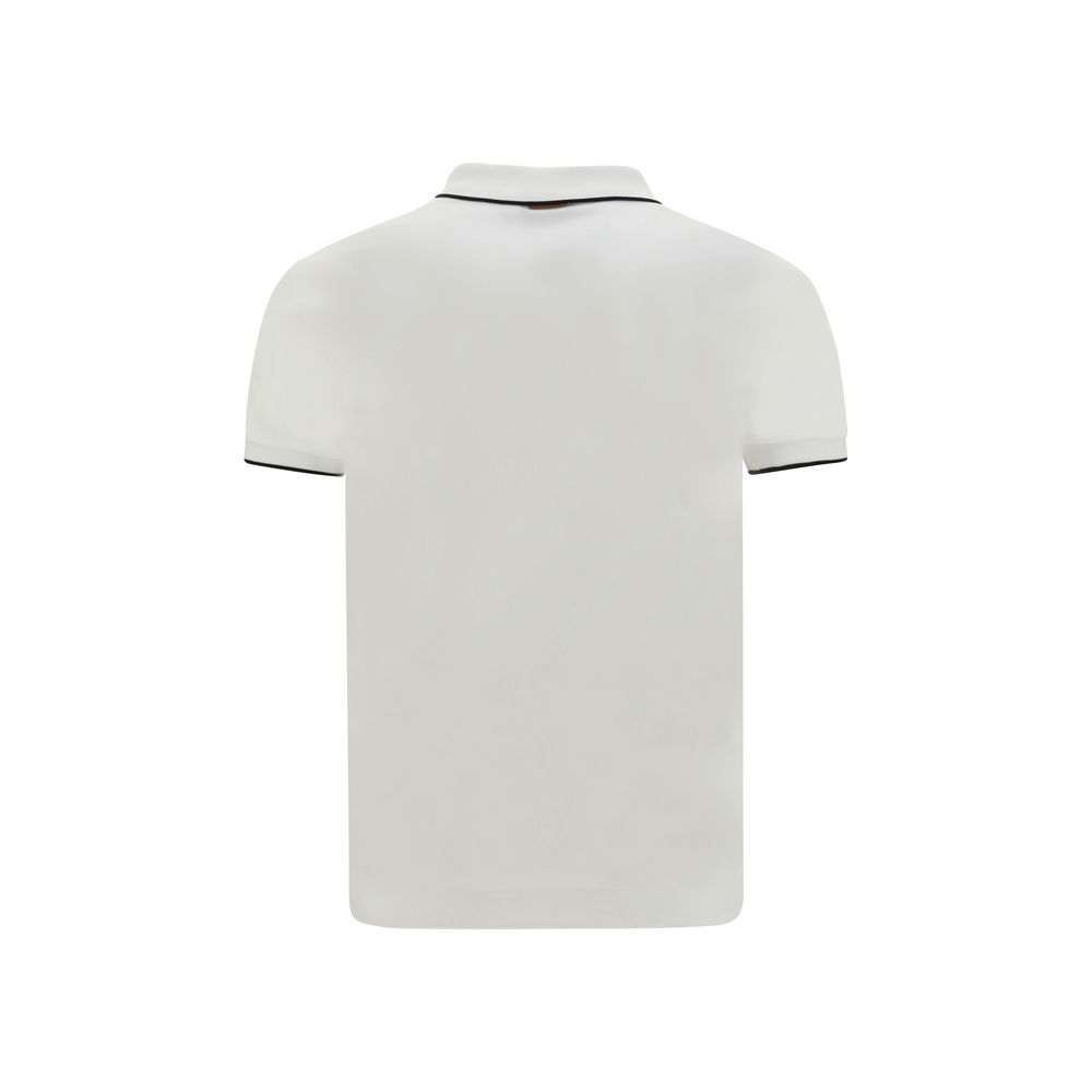 ZEGNA White Elastane Polo Shirt | Regal Royce