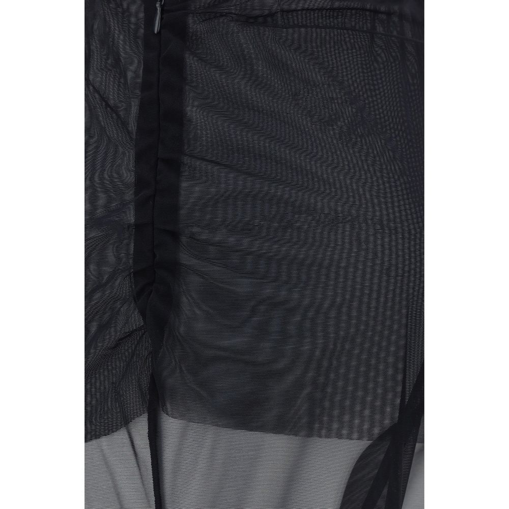Exilia Black Polyester Casual Pants | Regal Royce