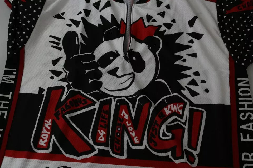 Dolce & Gabbana White King Panda Polyester T-shirt Top | Regal Royce