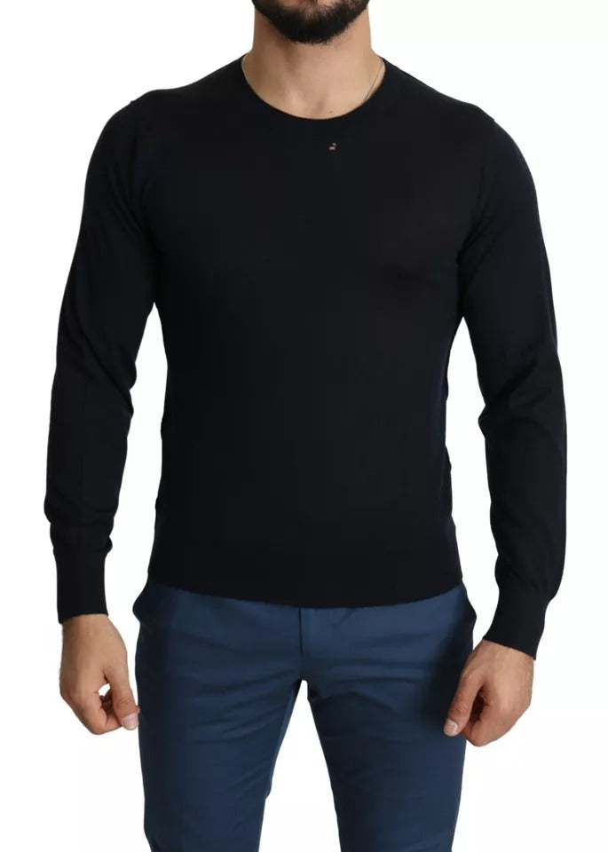 Dolce & Gabbana Black Cashmere Crew Neck Sweatshirt Sweater | Regal Royce