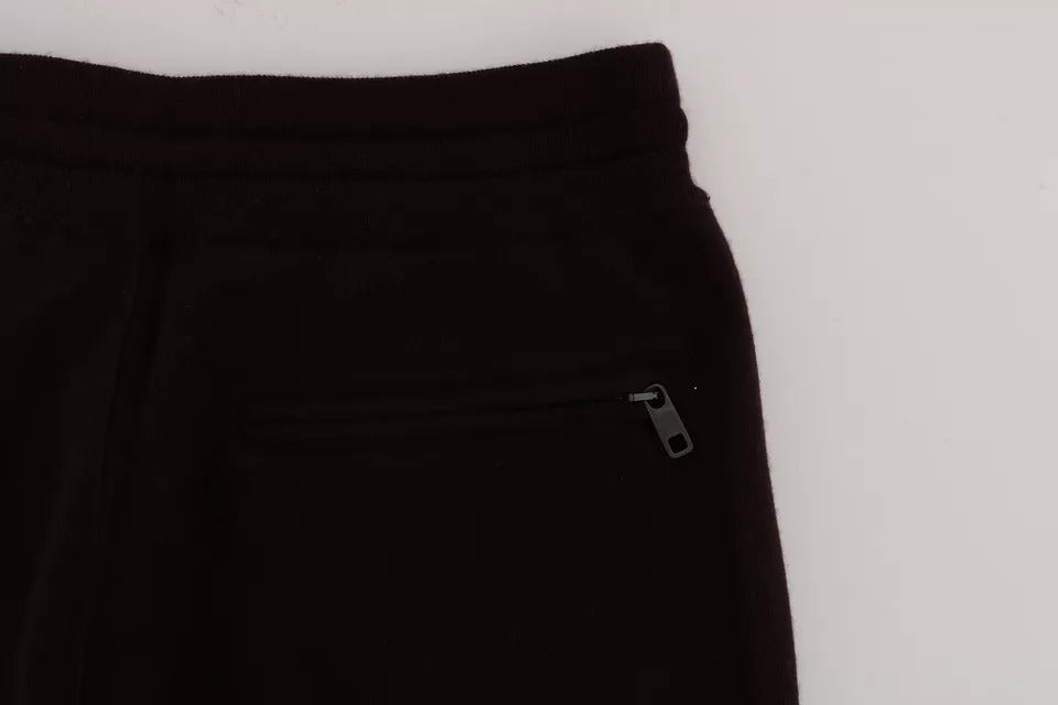 Dolce & Gabbana Purple Cashmere Gym Training Sport Pants | Regal Royce