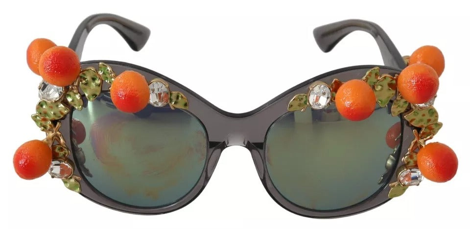Dolce & Gabbana DG4283B Acetate Crystals Orange Applique Sunglasses | Regal Royce