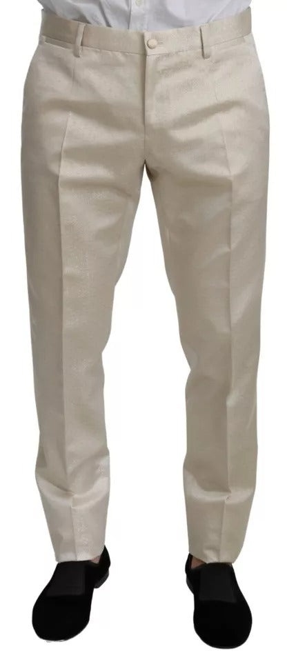 Dolce & Gabbana Beige Wool Crème 3 Piece SICILIA Shawl Suit | Regal Royce