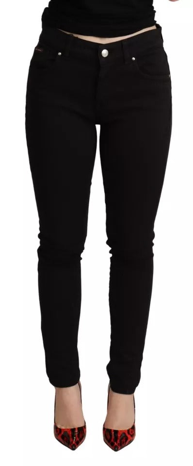 Dolce & Gabbana Black Cotton Stretch Skinny Denim Jeans | Regal Royce