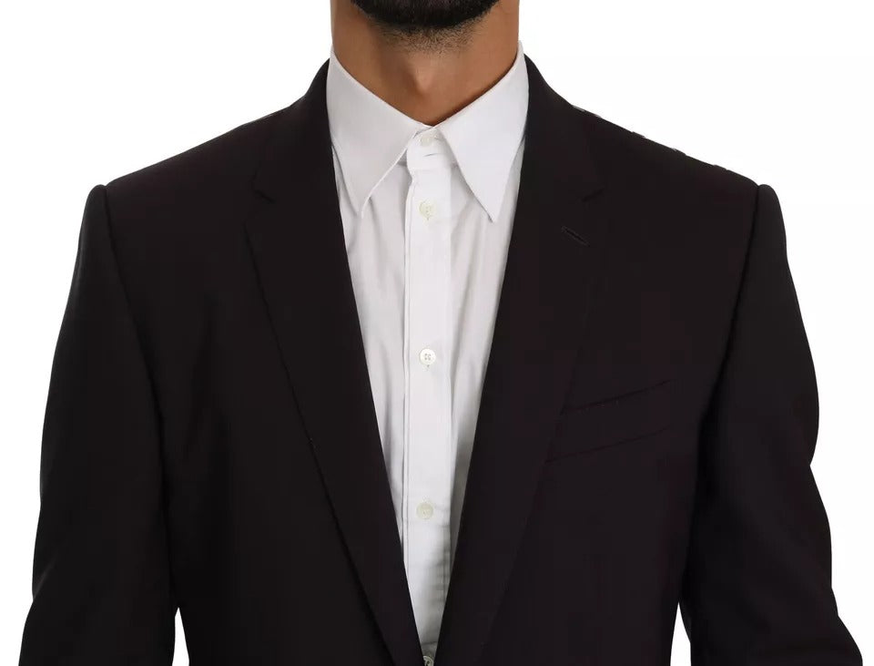 Dolce & Gabbana Purple MARTINI Wool Stretch 2 Piece Suit | Regal Royce