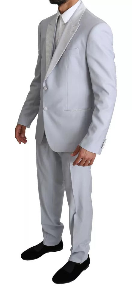 Dolce & Gabbana Light Blue SICILIA Wool 3 Piece Suit | Regal Royce