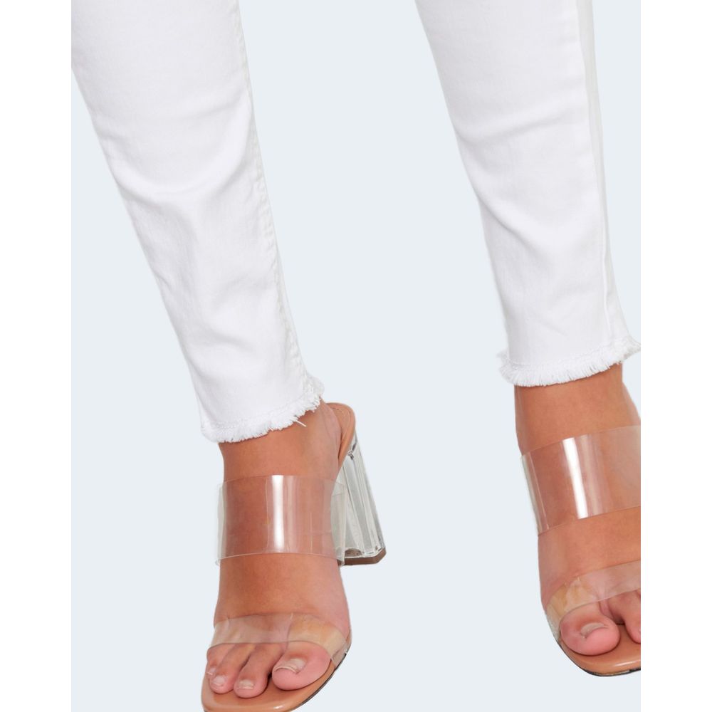 Only White Cotton Skinny Jeans | Regal Royce