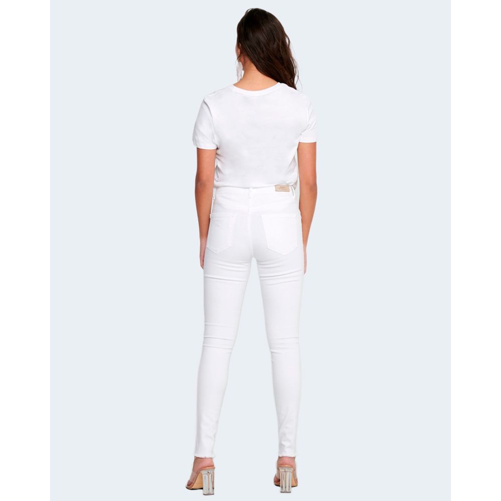 Only White Cotton Skinny Jeans | Regal Royce