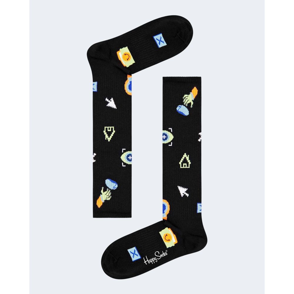 Happy Socks Black Cotton Socks | Regal Royce