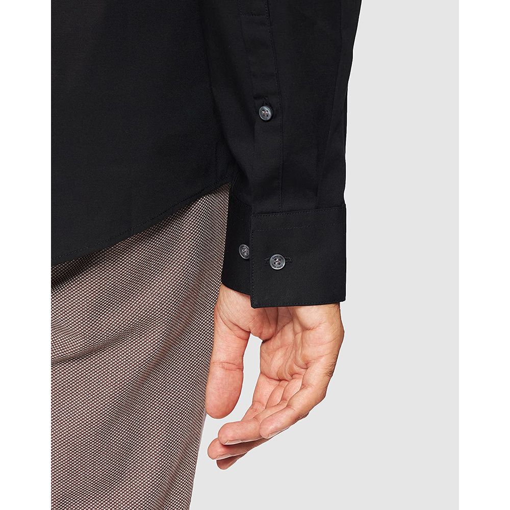 Calvin Klein Black Cotton Dress Shirt | Regal Royce