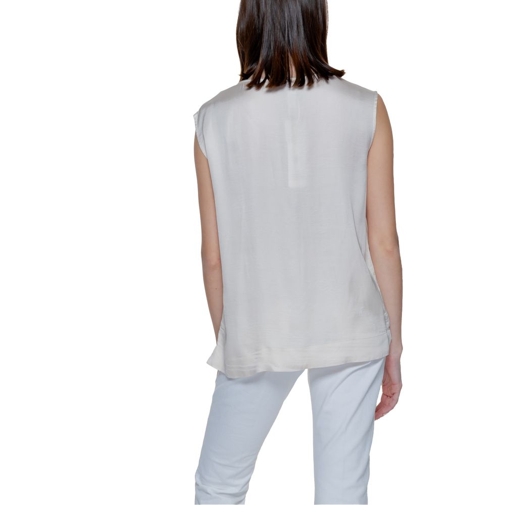 Street One Cream Viscose Blouse | Regal Royce