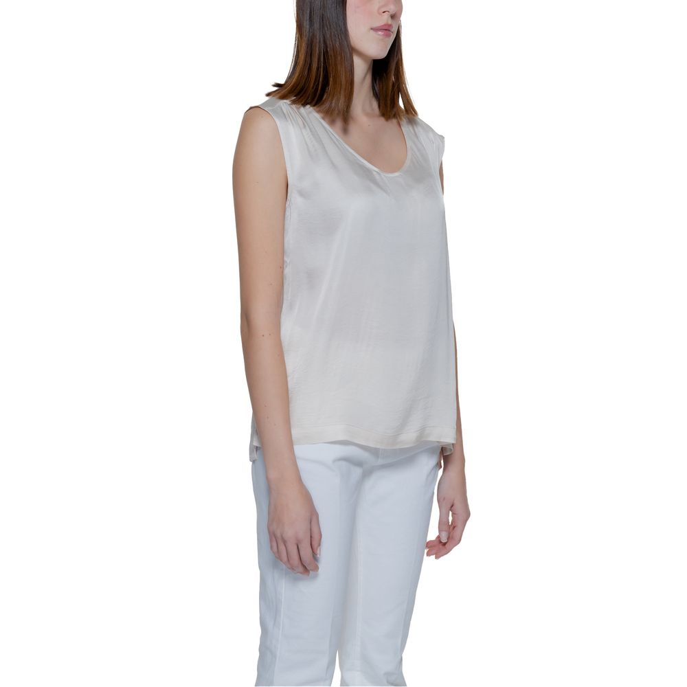 Street One Cream Viscose Blouse | Regal Royce