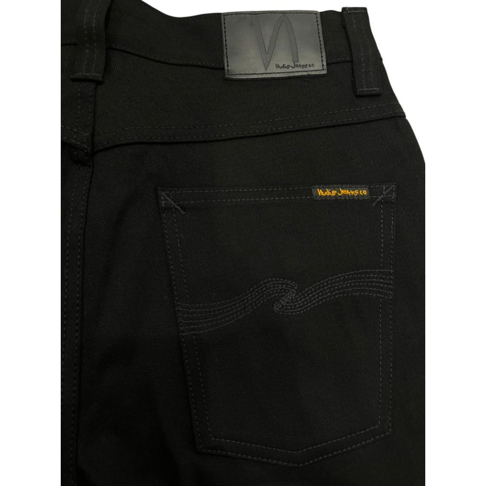 Nudie Jeans Black Cotton Men Jeans | Regal Royce