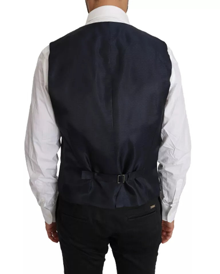 Dolce & Gabbana Blue Wool MARTINI Blazer Vest 2 Piece | Regal Royce
