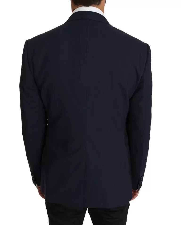 Dolce & Gabbana Blue Wool MARTINI Blazer Vest 2 Piece | Regal Royce