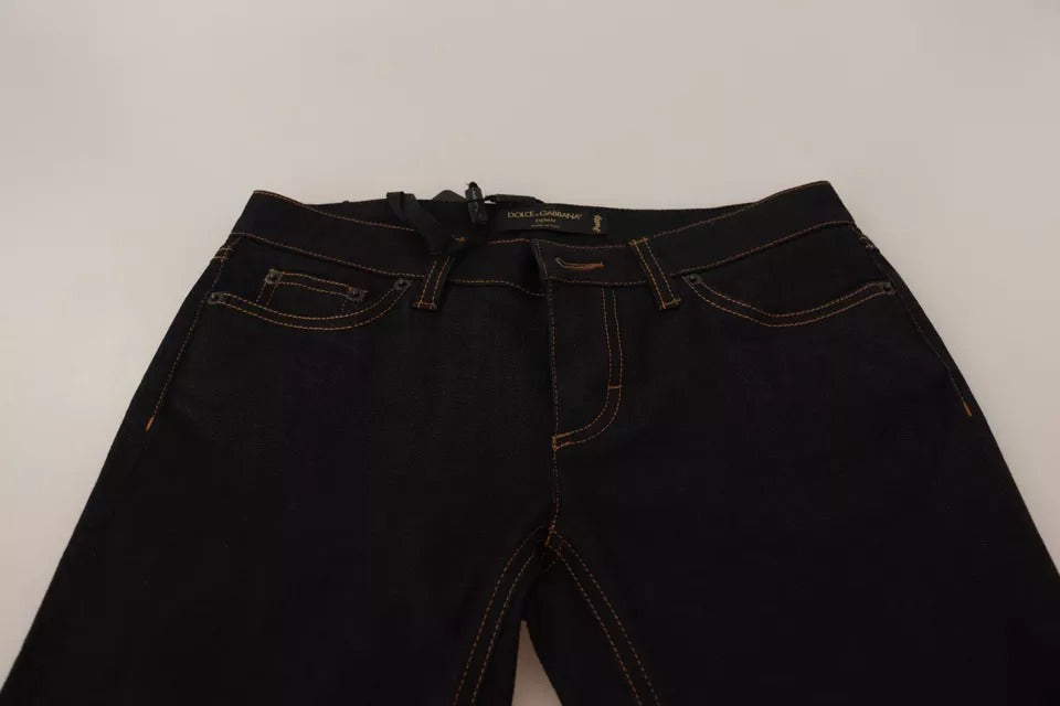 Dolce & Gabbana Blue Cotton Stretch Slim Fit Denim Jeans | Regal Royce