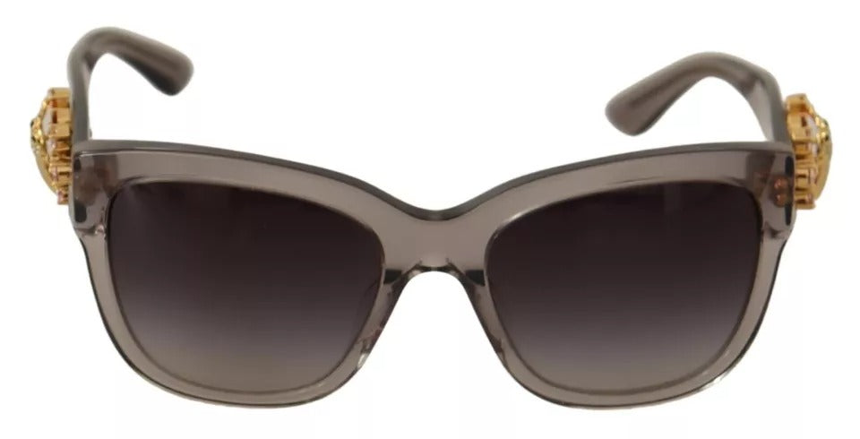 Dolce & Gabbana DG 4247-B-F Clear Embellished Crystal Acetate Sunglasses | Regal Royce