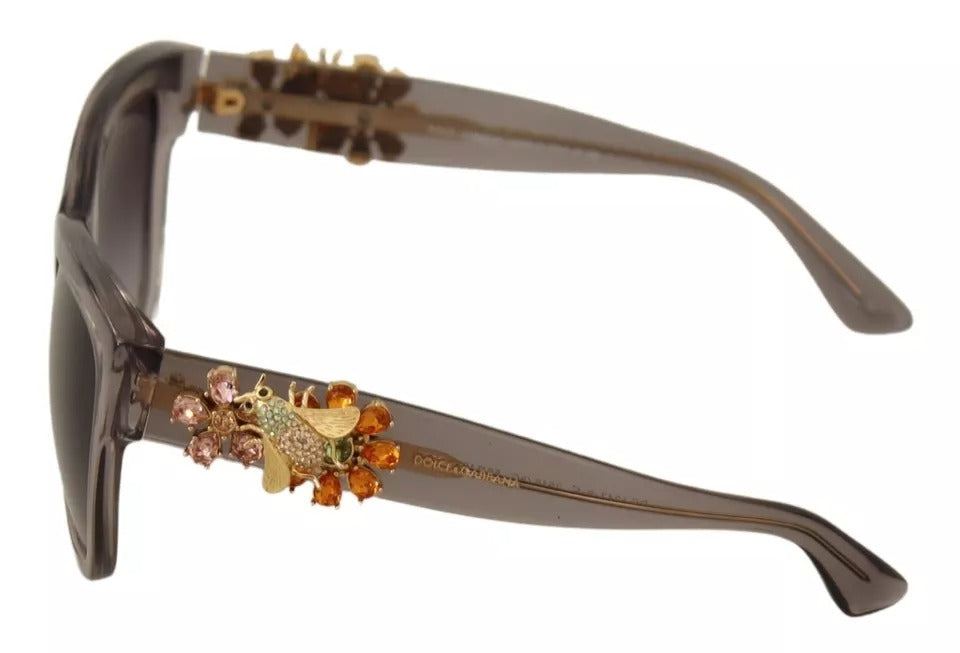 Dolce & Gabbana DG 4247-B-F Clear Embellished Crystal Acetate Sunglasses | Regal Royce
