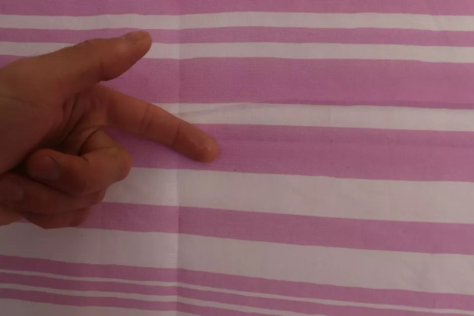 Dolce & Gabbana Pink White Striped Cannes Wrap Shawl Scarf | Regal Royce