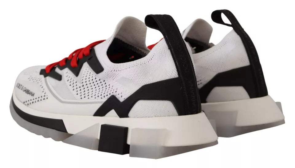 Dolce & Gabbana White SORRENTO Sport Stretch Men Shoes Sneakers | Regal Royce