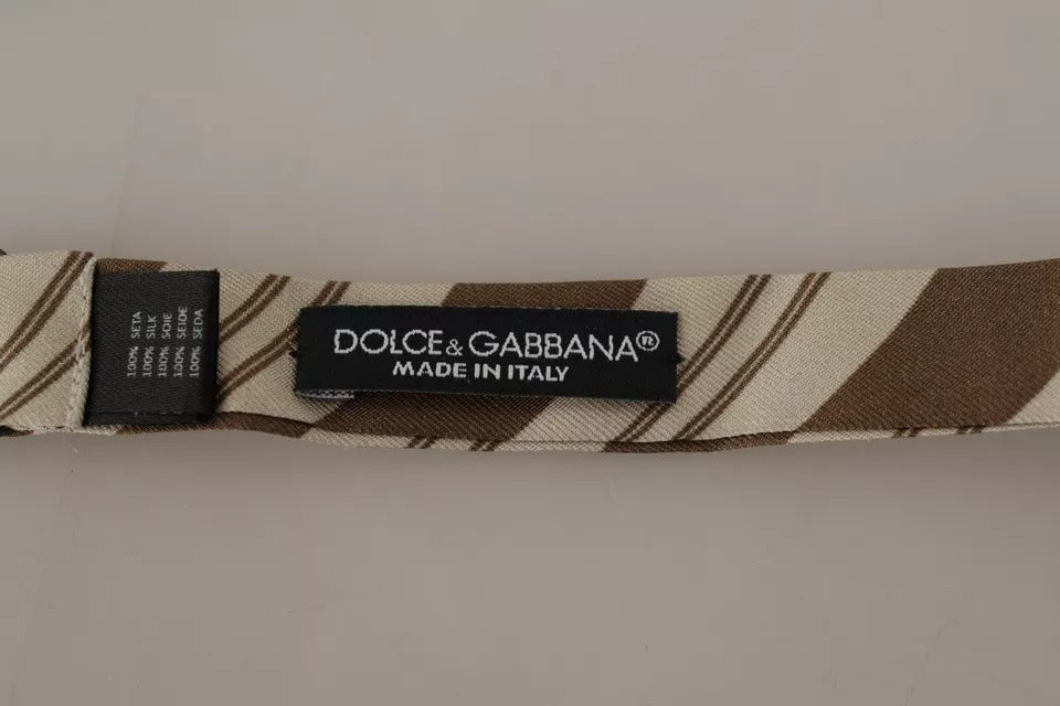 Dolce & Gabbana Multicolor Patterned Adjustable Neck Bow Tie Men | Regal Royce