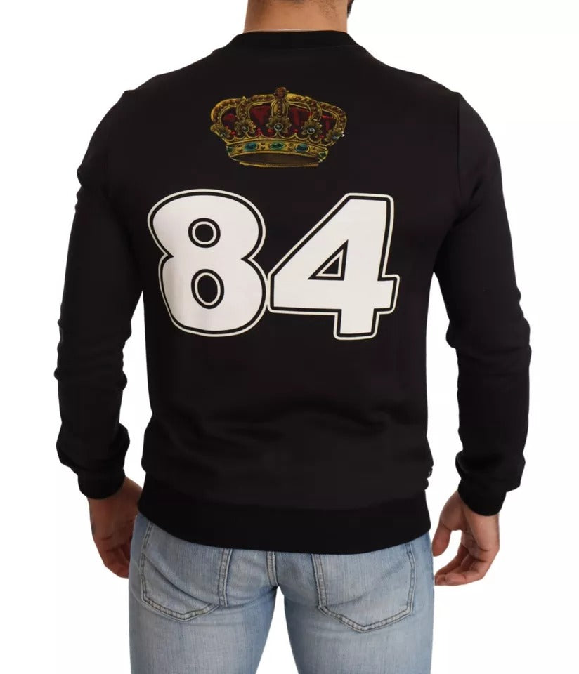 Dolce & Gabbana Black Cupid Print Hoodie Sweatshirt Sweater | Regal Royce