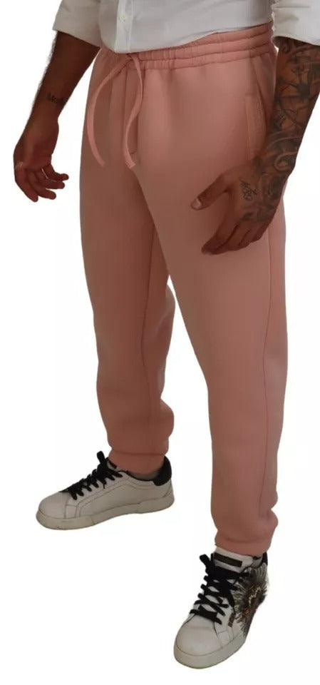 Dolce & Gabbana Pink Polyester Sweatpants Jogger Pants | Regal Royce