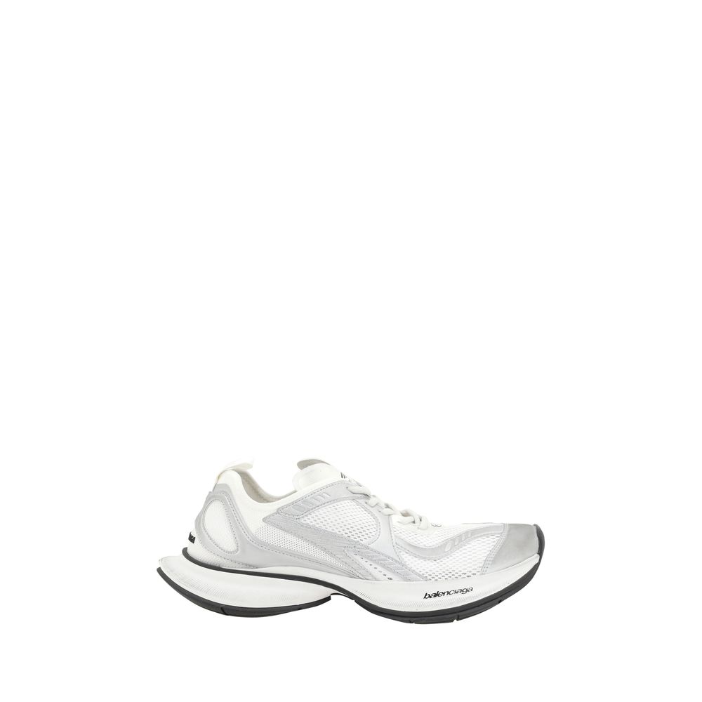 Balenciaga White Polyurethane Athletic Sneakers | Regal Royce