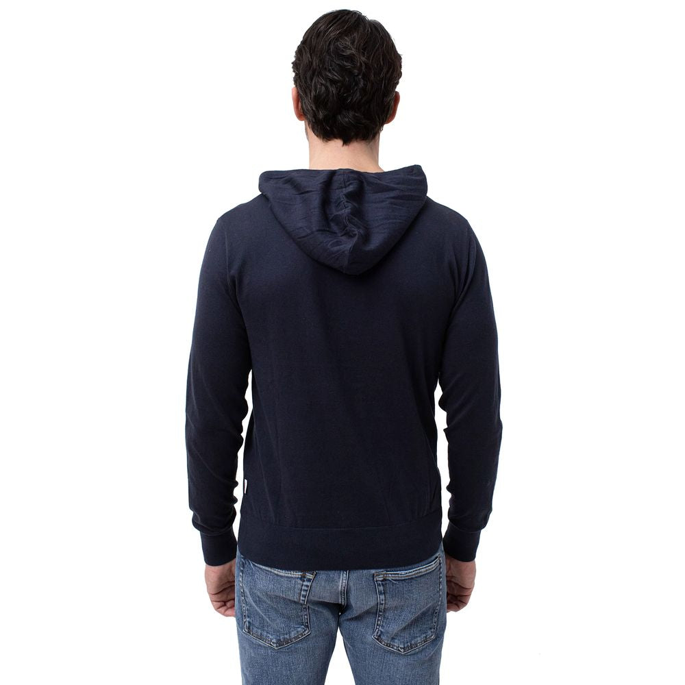 People Of Shibuya Blue Cotton-Cashmere Men's Hoodie