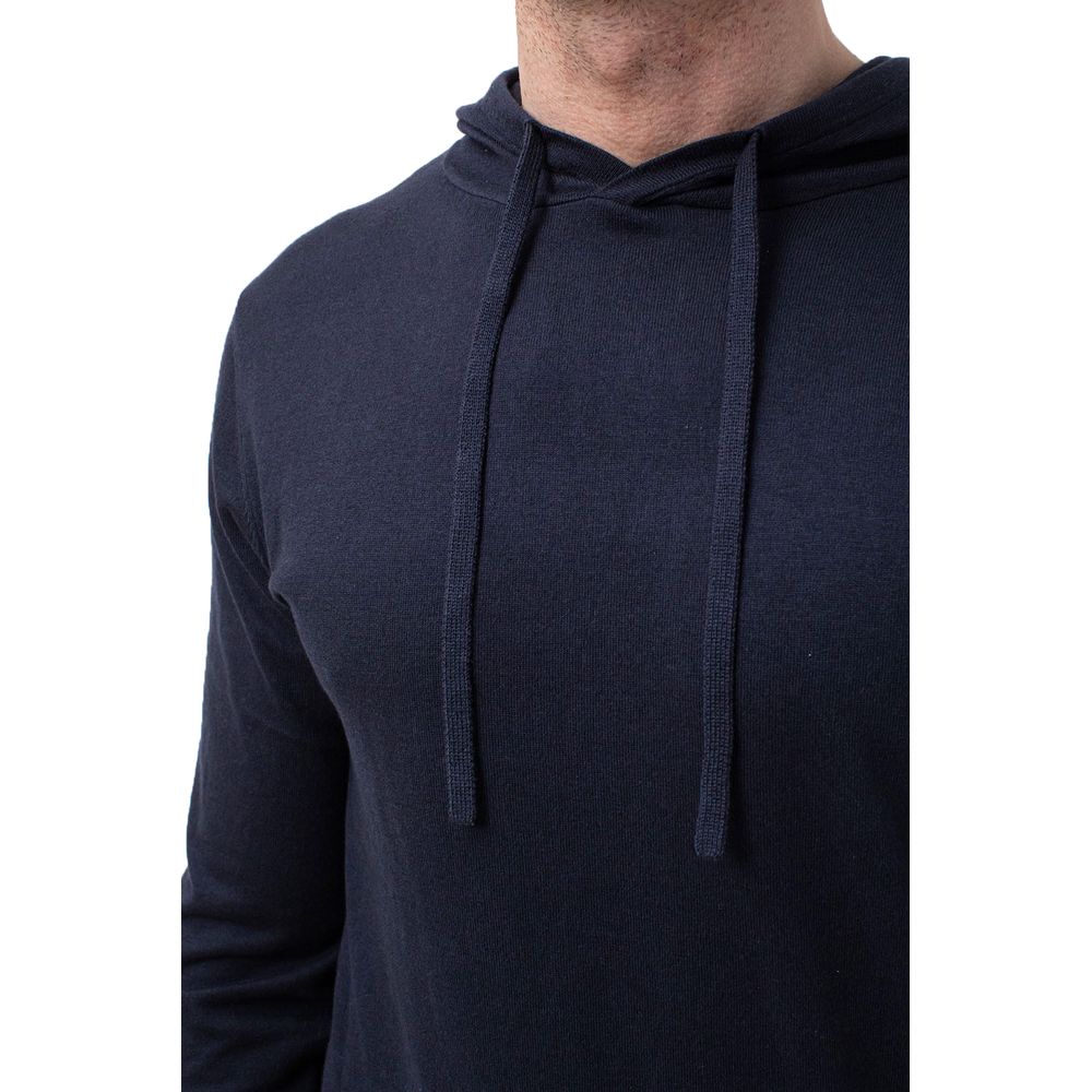 People Of Shibuya Blue Cotton-Cashmere Men's Hoodie