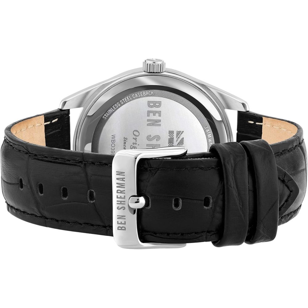 Ben Sherman Black Leather Dress Watch | Regal Royce