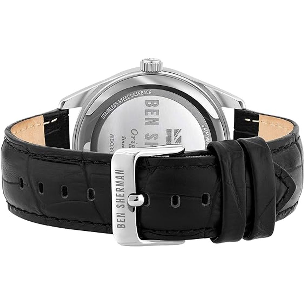 Ben Sherman Black Leather Dress Watch | Regal Royce