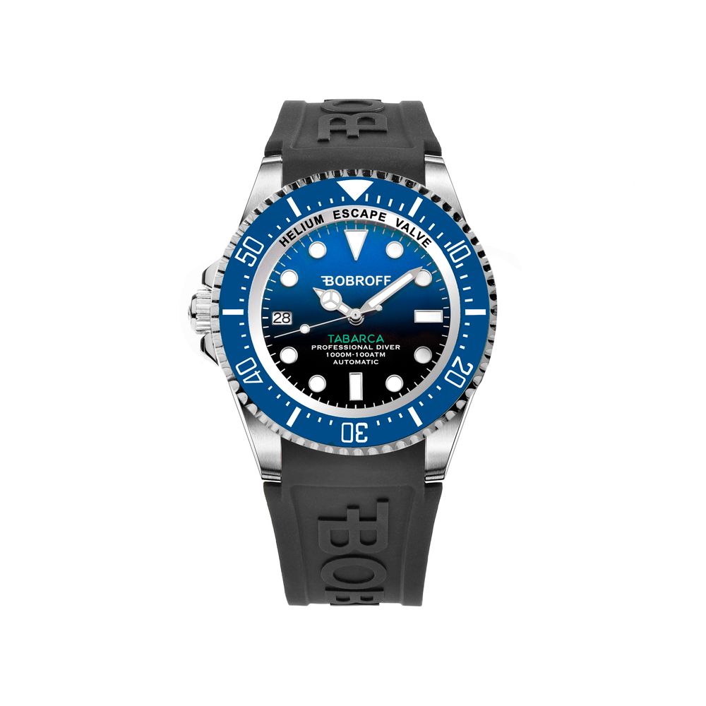 Bobroff Black Rubber Sport Watch | Regal Royce