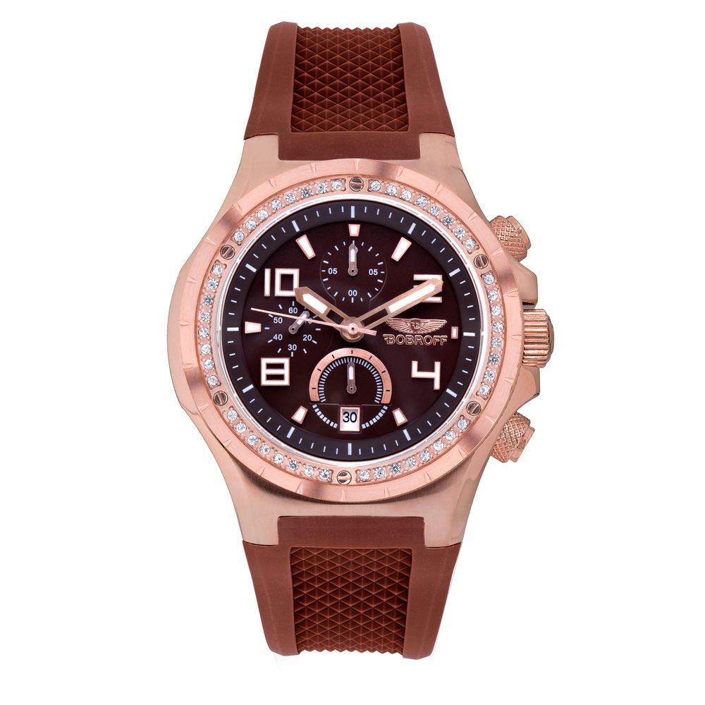 Bobroff Brown Rubber Dress Watch | Regal Royce