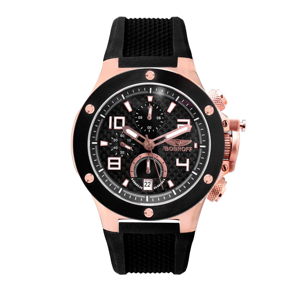 Bobroff Black Rubber Sport Watch | Regal Royce