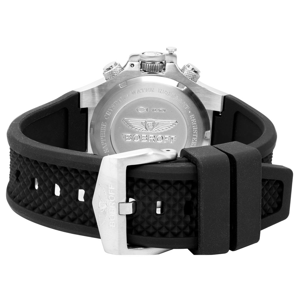 Bobroff Black Rubber Sport Watch | Regal Royce
