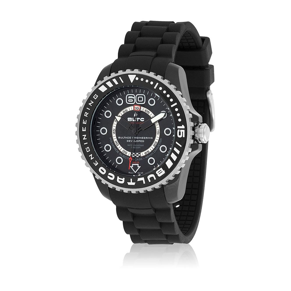 Bultaco Black Synthetic Sport Watch | Regal Royce