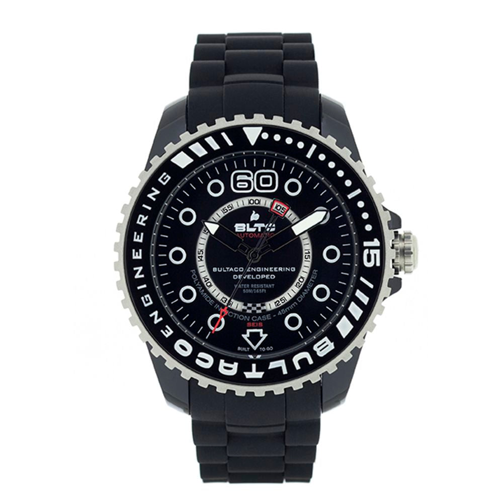 Bultaco Black Synthetic Sport Watch | Regal Royce
