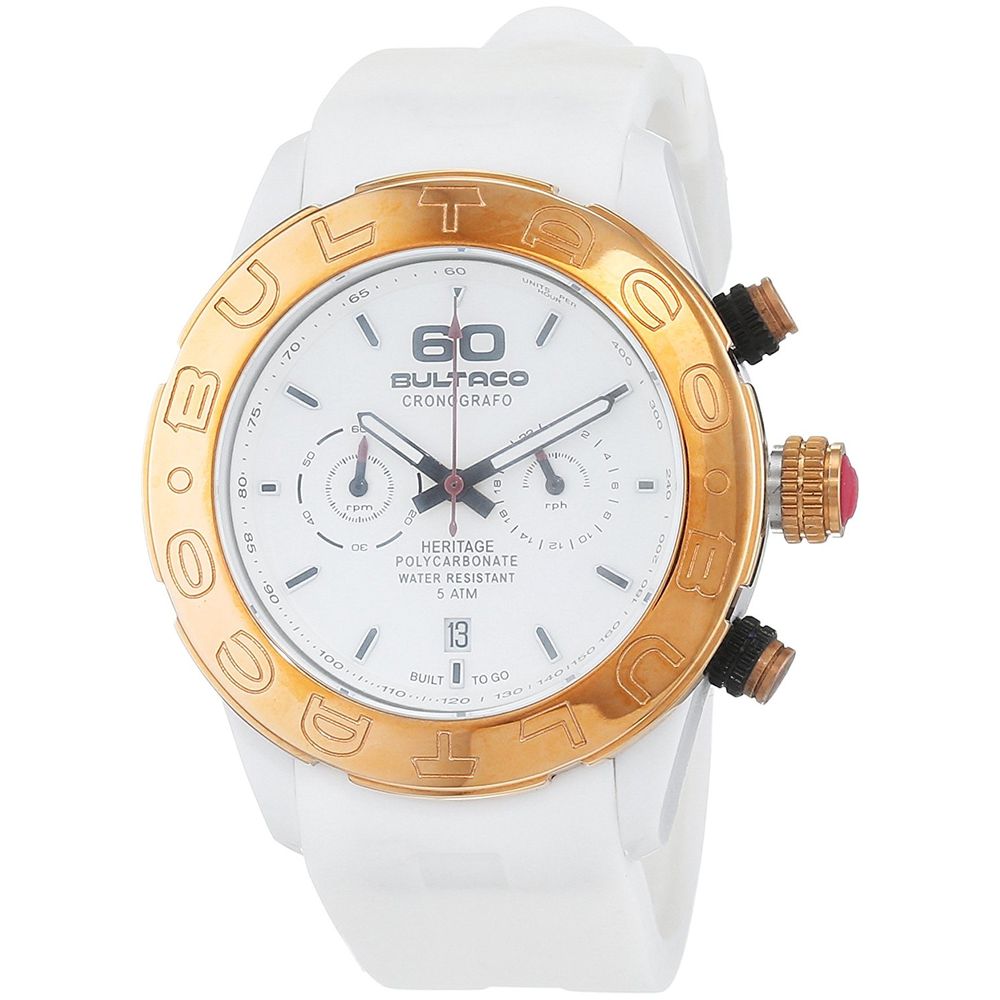 Bultaco White Rubber Sport Watch | Regal Royce
