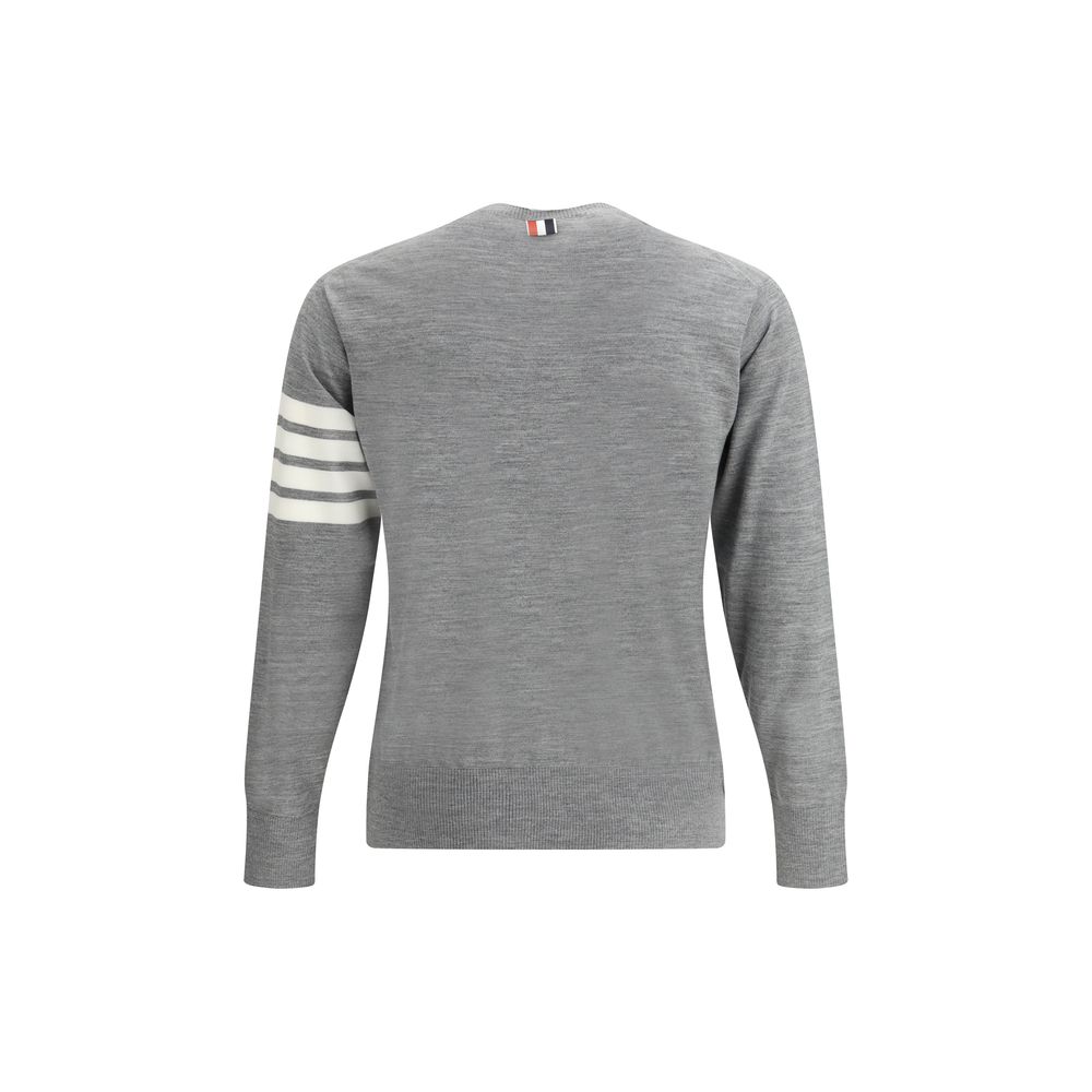 Thom Browne Gray Fleece Wool Sweatshirt | Regal Royce
