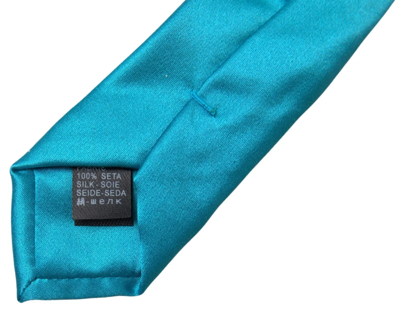 Dolce & Gabbana Light Blue 100% Silk Wide Mens Necktie | Regal Royce