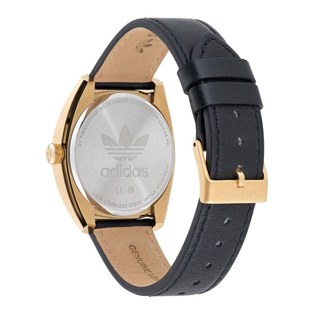 Adidas Black Leather Dress Watch | Regal Royce