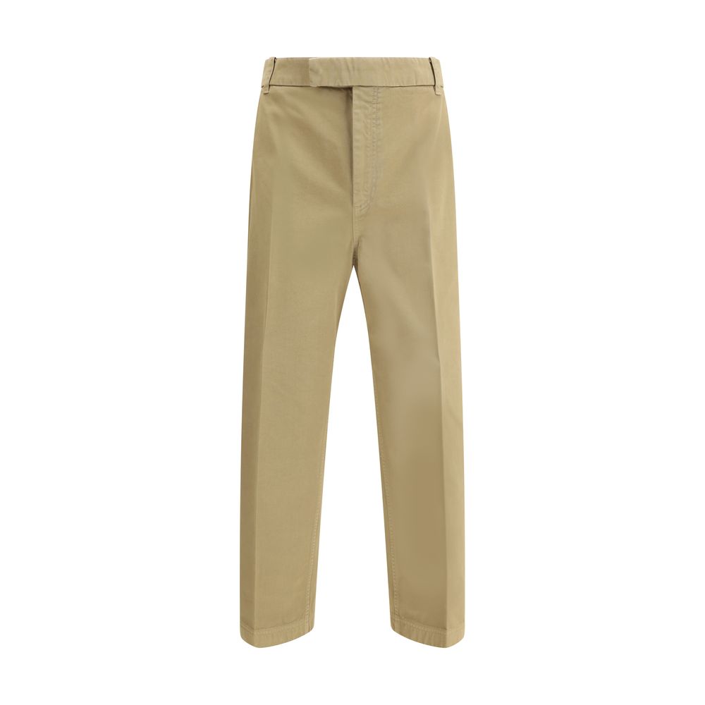 Thom Browne Beige Cotton Casual Pants | Regal Royce