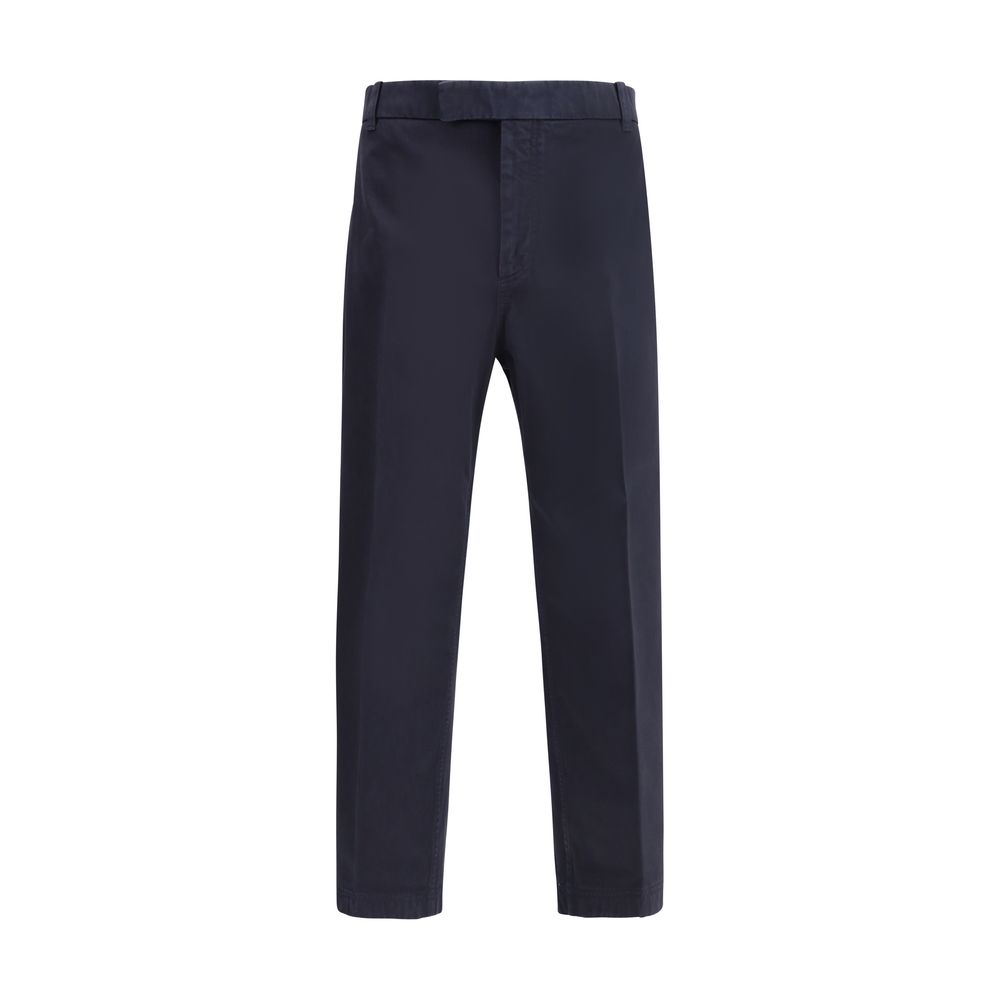 Thom Browne Blue Cotton Casual Pants | Regal Royce