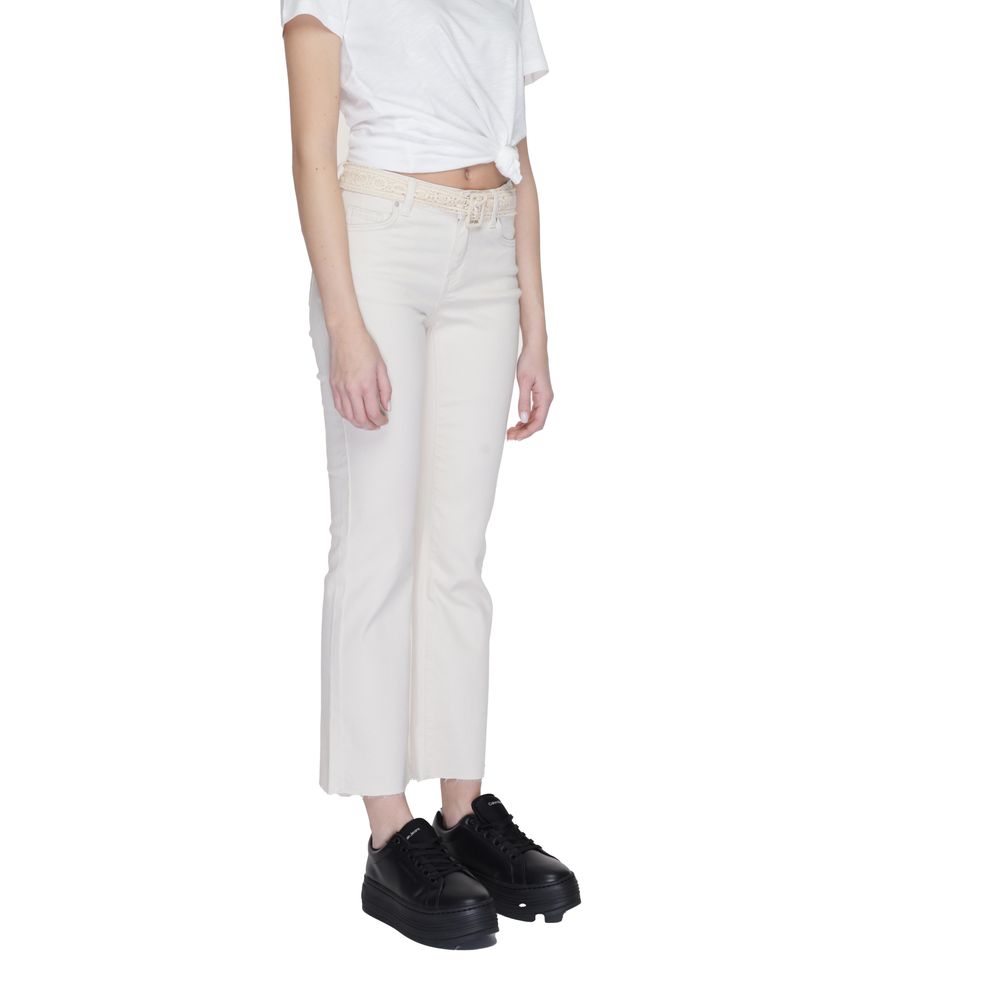 Vero Moda Beige Cotton Bootcut Jeans | Regal Royce