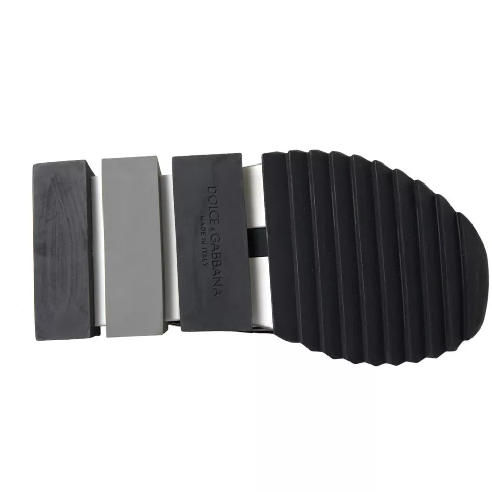 Dolce & Gabbana Black White Slip On Sorrento Sneakers Shoes | Regal Royce