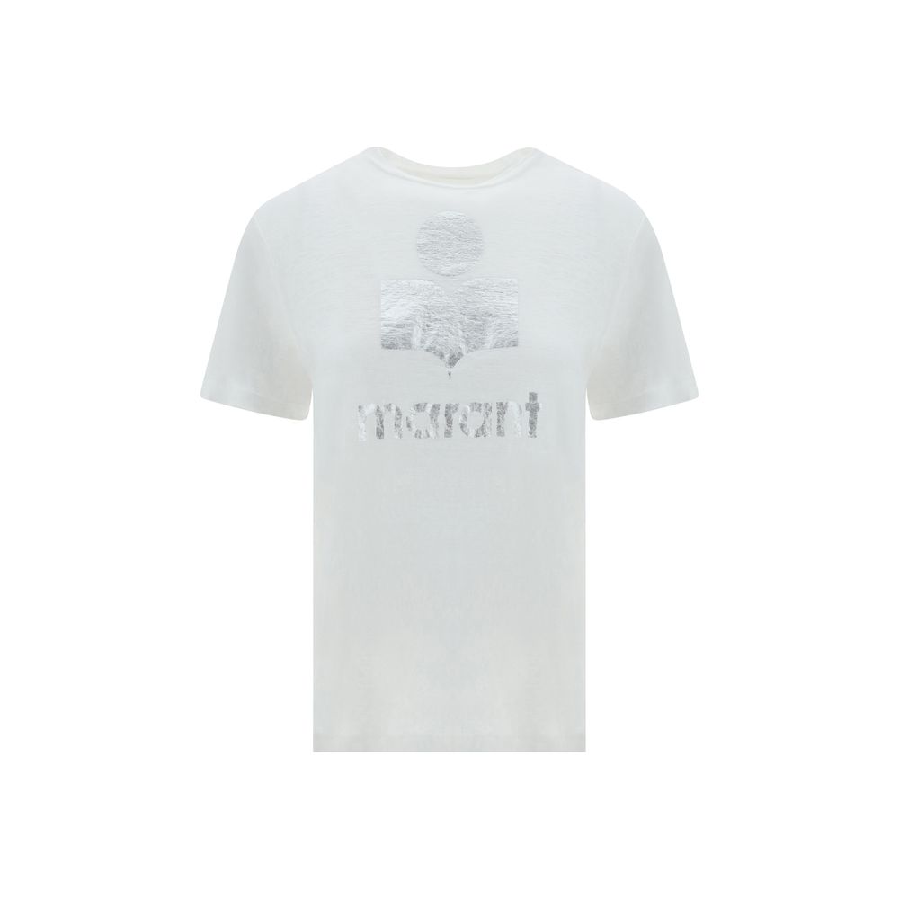 Marant Etoile White Linen T-Shirt | Regal Royce